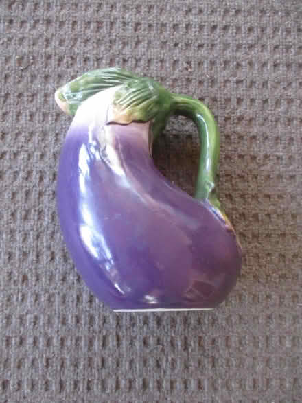 Photo of free Hand-Painted EGGPLANT Pitcher (casselberry) #1