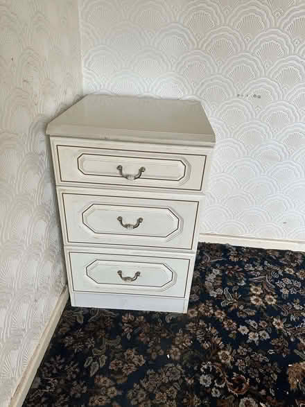 Photo of free Bedside table with 3 drawers. (Common Edge FY4) #1
