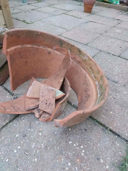 Photo of free Large pieces of broken terracotta (Wymondham NR18) #1