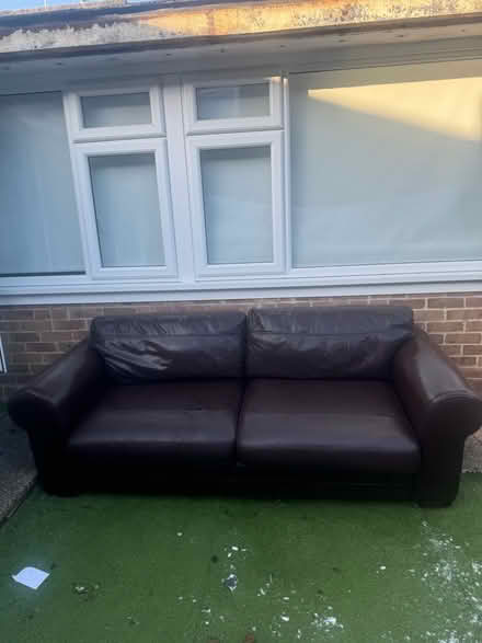 Photo of free Leather sofa (CM18 Harlow) #2