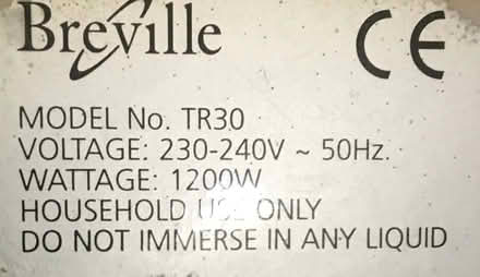 Photo of free Breville TR30 Sandwich Toaster (Olton B92) #2
