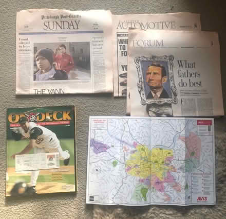 Photo of free 2005 Pittsburgh memorabilia baseball / newspaper (Bramhall SK7) #1