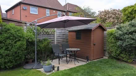 Photo of free Cantilever Parasol - 3m round canopy (Stonefield ST15) #2