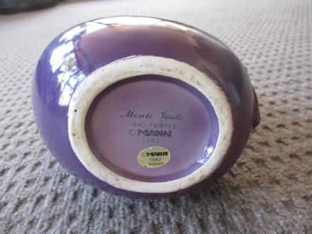 Photo of free Hand-Painted EGGPLANT Pitcher (casselberry) #2