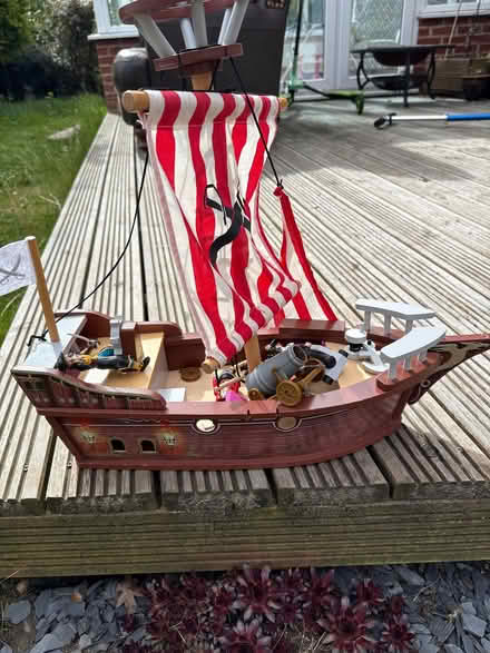 Photo of free Wooden pirate ship toy (Heath Hayes WS12) #1