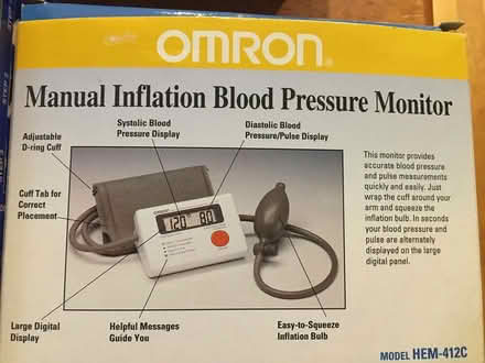Photo of free 1 Blood Pressure Monitor (Arlington off Mystic St Rte3N) #2