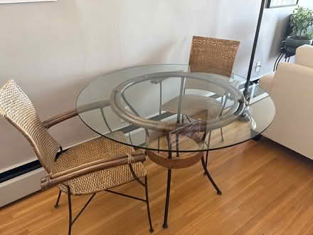 Photo of free Glass kitchen table + 4 chairs (West End) #1