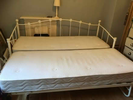 Photo of free Single bed/camp bed/mattresses (Mynydd LLandegai LL57) #4