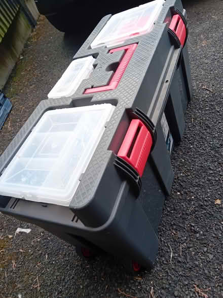 Photo of free Tool box (size on label pic) (Tavistock Avenue ST16) #1