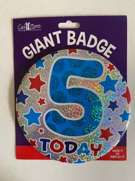 Photo of free 5 today badge (Surbiton KT5) #1