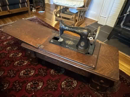 Photo of free Antique Singer Sewing machine desk (Chapel Hill) #1
