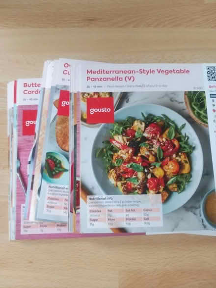 Photo of free Lots of Gousto veggie recipe cards (Penwortham PR1) #1