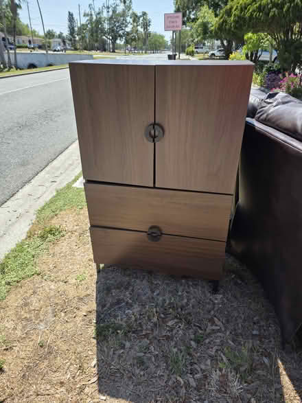 Photo of free Cabinet,wood door, reclining couch (6300 block of 22nd Ave N) #1