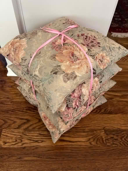 Photo of free Vintage-Style Floral Accent Pillows (West Valley College) #1