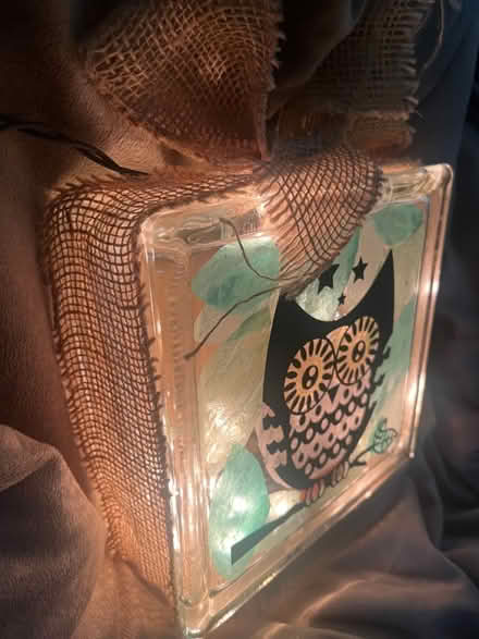 Photo of free Owl glass block light (Montgomeryville) #2