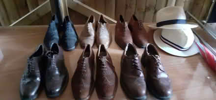 Photo of free x6 pairs of leather and suede brogues size 9.5 uk Men's (City of Bristol BS5) #1