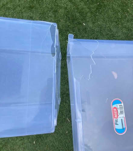 Photo of free 2 large plastic storage boxes (B71 West Bromwich) #2