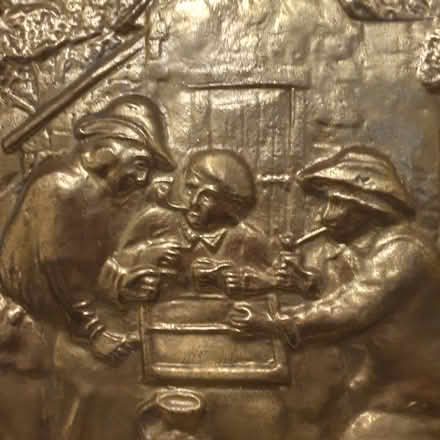Photo of free Antique Embossed Etched Metal Art (TW7) #3