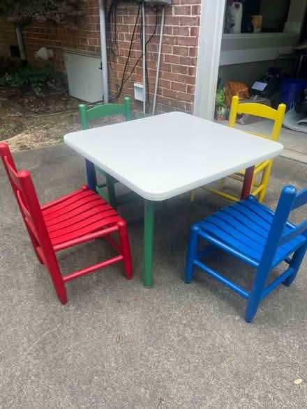 Photo of free Kids table and chairs (River Run) #1