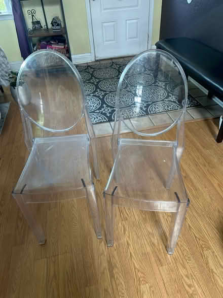 Photo of free Two Plastic Chairs (Concord; off Port Chicago Hwy) #1
