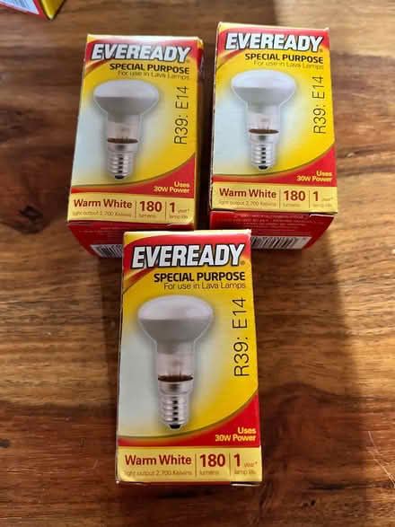 Photo of free E14 Bulbs - Lava Lamp (Stanford in the Vale SN7) #1