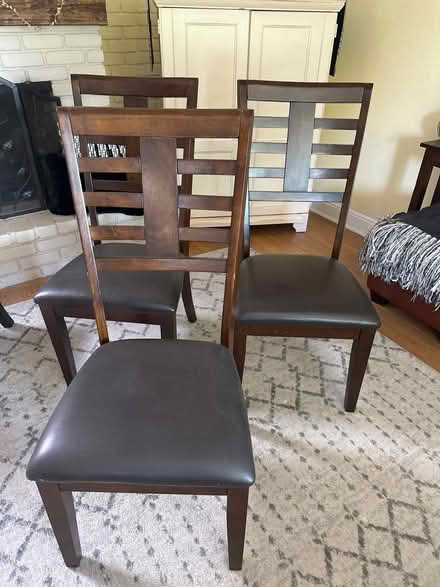 Photo of free Three kitchen/dining chairs (Concord; off Port Chicago Hwy) #1