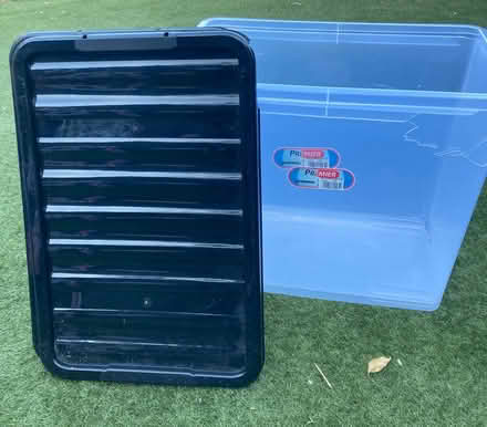 Photo of free 2 large plastic storage boxes (B71 West Bromwich) #1
