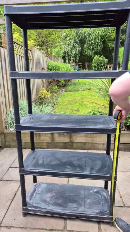 Photo of free Plastic shelving unit (Millhouses S7) #1