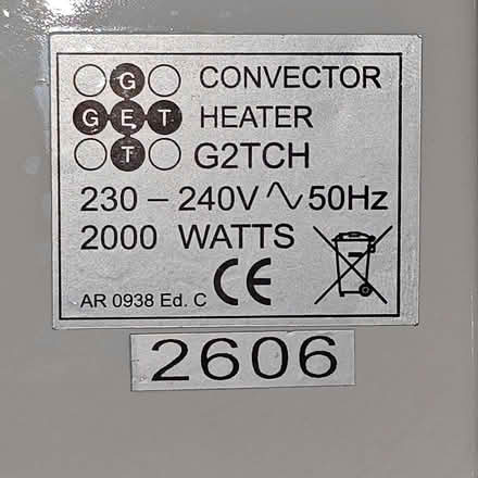 Photo of free 2kw convector heater G2TCH thermostat + turbo (North Kensington W11) #3