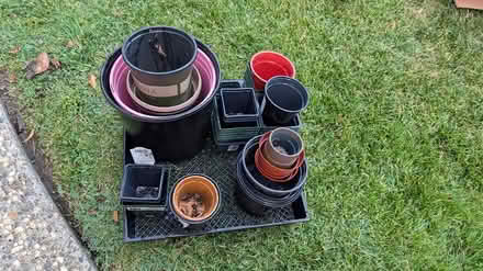 Photo of free Assorted plastic pots (Cupertino/West San Jose) #1