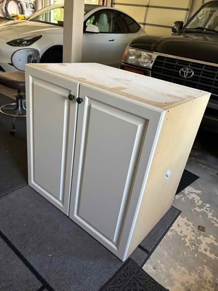 Photo of free Wall Cabinet with doors & shelf (Littleton) #1