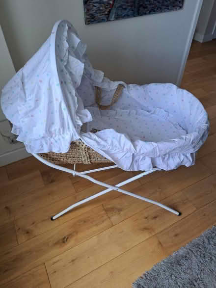 Photo of free Moses basket and stand (Woodley RG5) #2