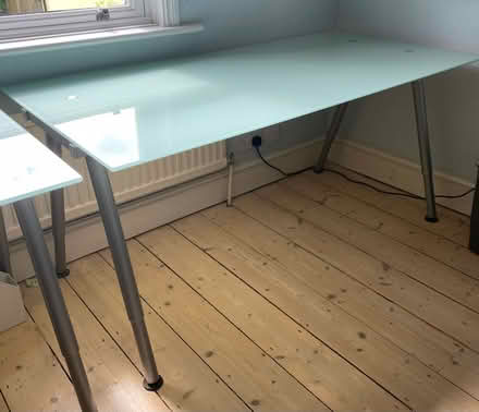 Photo of free Large glass topped desk (Summertown OX2) #1
