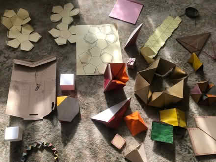 Photo of free For maths teachers, rotating rings of tetrahedra (Bramhall SK7) #2