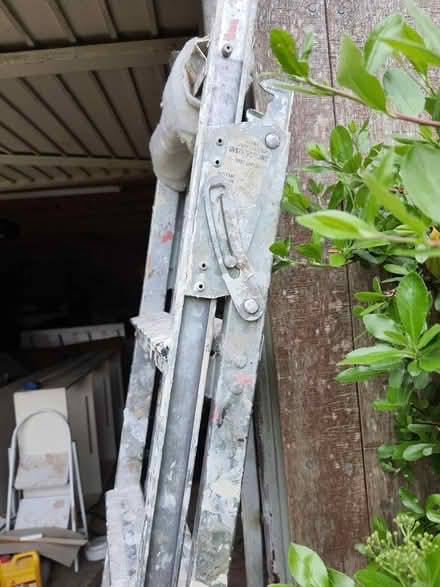 Photo of free Metal adjustable ladder (Stroud central) #2