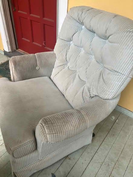 Photo of free Small corduroy sofa rocker (Pantops/Proffit Road) #3