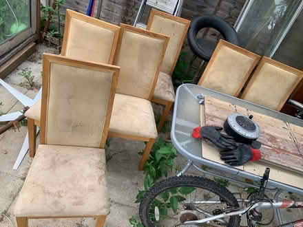Photo of free 6 dining chairs (BR5 St Mary’s Cray Orpington) #1
