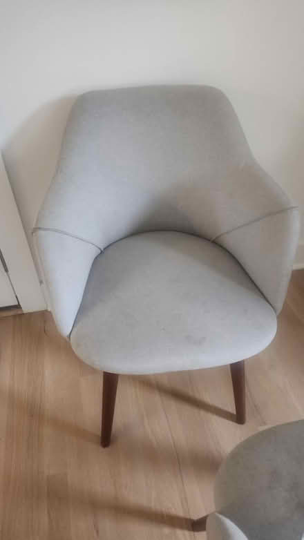Photo of free 2 grey wingback chairs (Potomac md) #1
