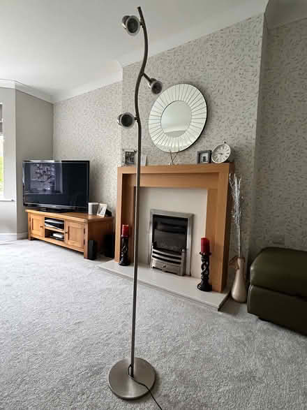 Photo of free Silver metal standing lamp (Whitehaven CA28) #1