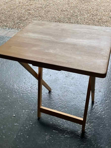 Photo of free Folding wooden side table (Rudgwick RH12) #1