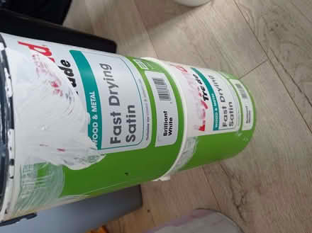 Photo of free White emulsion paint, matt varnish, white eggshell, paint re (Chippenham SN15) #3