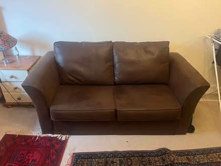 Photo of free Faux leather sofa bed (Cholsey Meadows OX10) #1