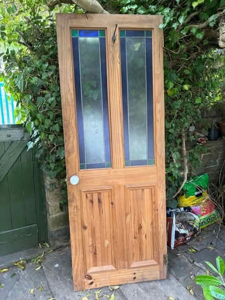 Photo of free Pine glazed door. (Frizinghall BD9) #1