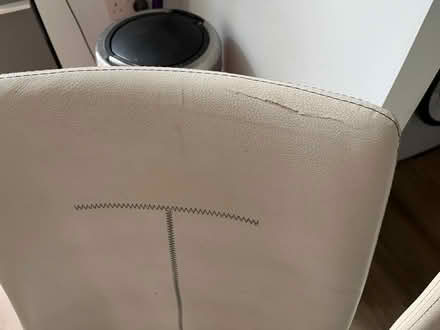 Photo of free Two faux leather dining chairs (Ensleigh) #2