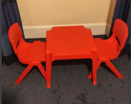 Photo of free Children's table with two chairs (Old Town) #1