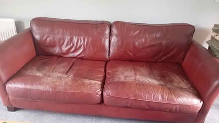 Photo of free Leather sofa (Radbrook SY5) #1