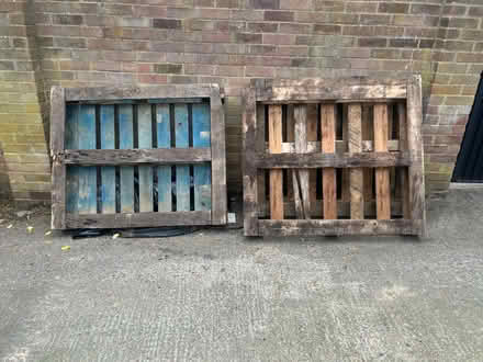 Photo of free 3 wooden pallets (BR1 Sundridge park) #1