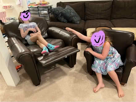 Photo of free Matching adult and child armchairs (Kensington) #2