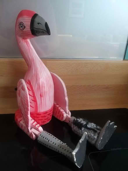 Photo of free Wooden Flamingo, moving wings and legs (Penwortham PR1) #1