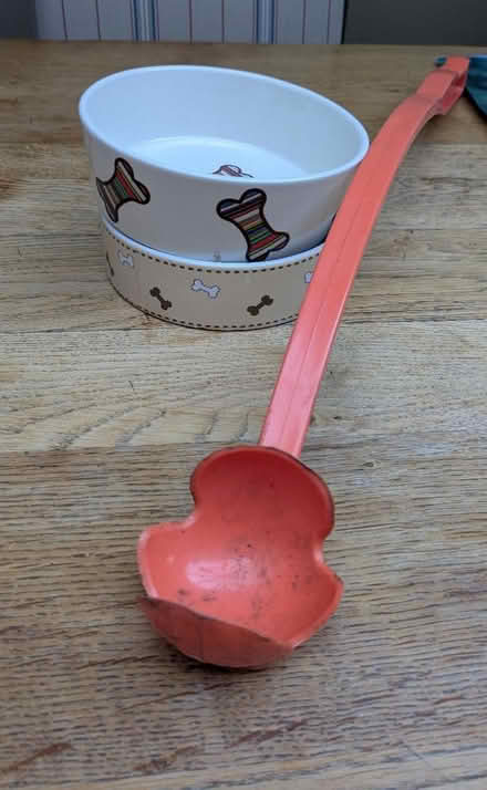 Photo of free Dog food dishes and ball thrower (Tetbury GL8) #1